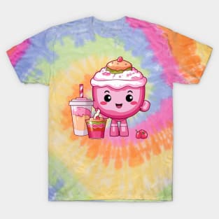 kawaii Ice cream  T-Shirt cute Candy food gilrl funny T-Shirt